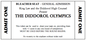 Diddorol Admission Ticket